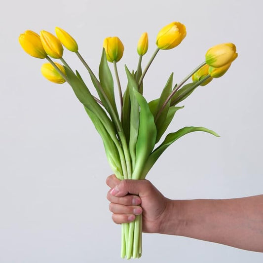 Real Touch Tulips - Yellow